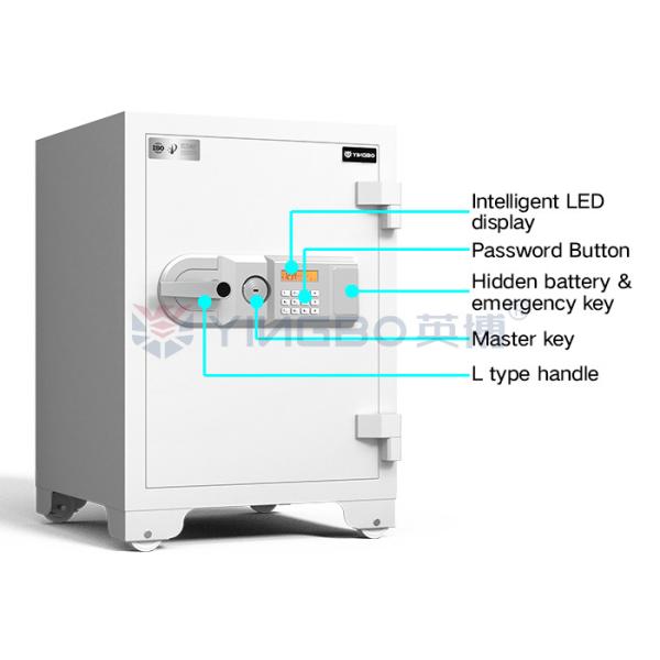 White Durable Fireproof Safe Box Multiple Fire Prevention Design YB/FW-68