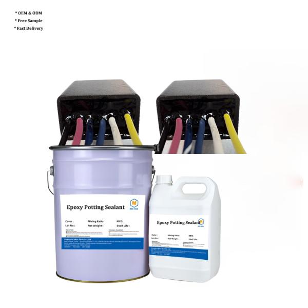 Two-component High Hardness Black Epoxy Resin Potting Adhesive Electronic Devices Electronic Components Epoxy Resin Potting