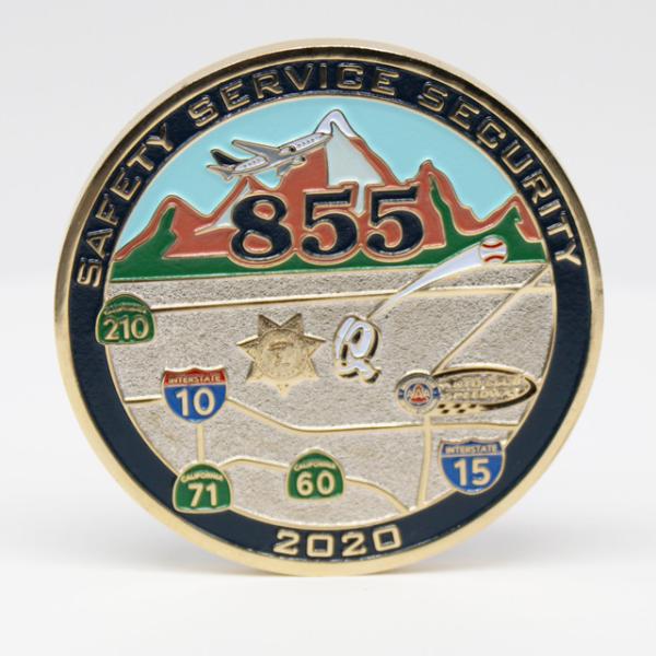 2.25 Inch Zinc Alloy Custom Coins with Soft Enamel for Commemorative and Challenge Purposes