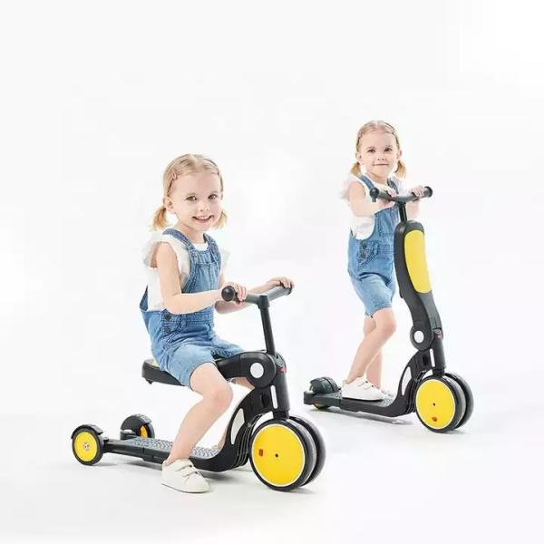 Lightweight Multi Functional Kids Kick Scooter 5 In 1 Ride On Toy Car