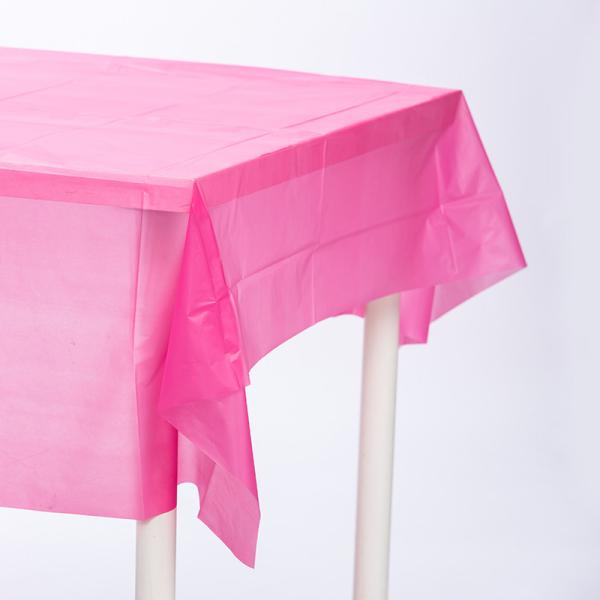 120cm 180cm Pink Plastic Table Cloths Rectangular Graduation Table Cloth