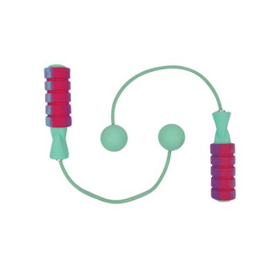 Colorful Anti Slip Adjustable Jump Rope EVA Foam Handles Skipping Rope Ball For Home Exercise