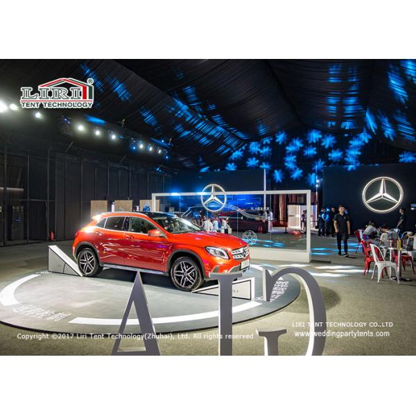 China 20x45m Glass Walls Double Decker Tents For Car Launch Events