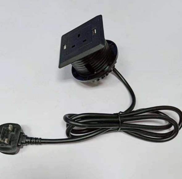 USB Creative Conference Table Socket , Small British Standard Power Socket