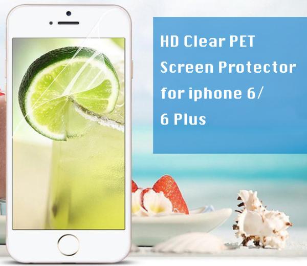 iPhone 6/6 Plus HD clear PET Screen Protector, 100% Bubble-free, anti-glare