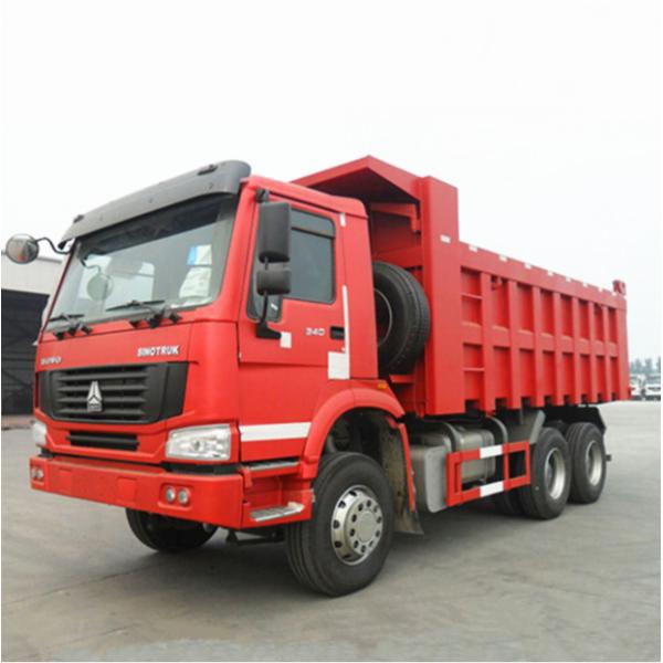 Camión volquete pesado/251 de la correa eslabonada del euro 2 - camión de volquete de 350HP Sinotruk Howo 6x6