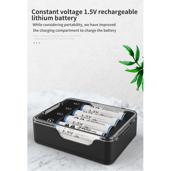 3400mWh AA Rechargeable Battery 1.5V Constant Voltage For Game Controllers And Consumer Electronics