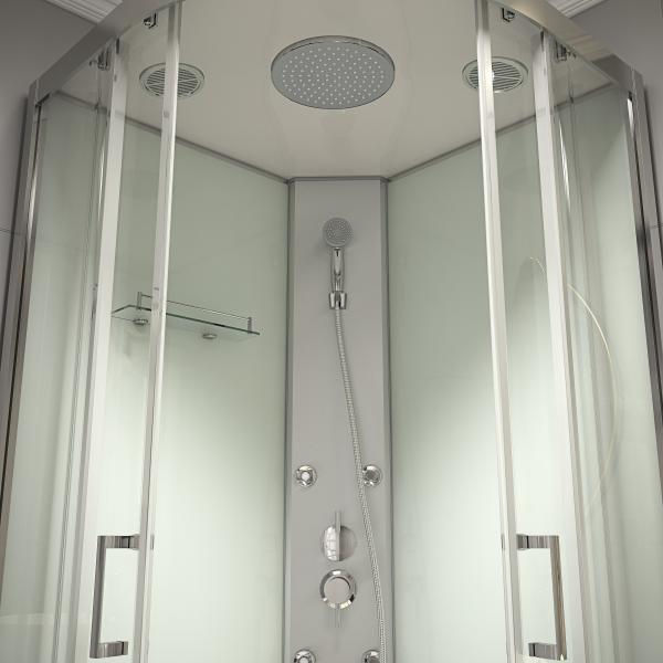 4mm Transparent Tempered Glass Quadrant Shower Cubicles KPN2009006