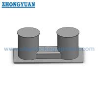 GB/T 554 Type C Steel Double Bitt Bollard with Narrow Base Ship Towing Equipment