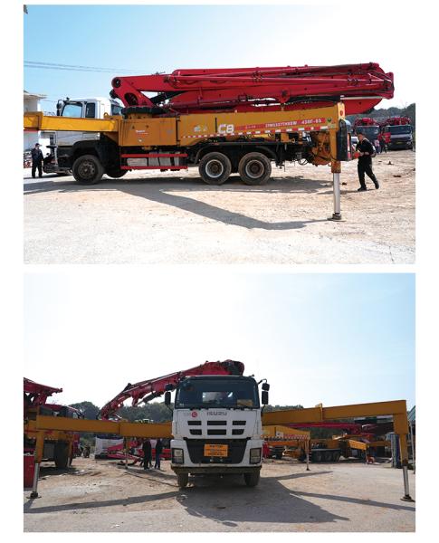 43m camion de pompe à béton usagé
