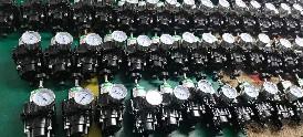 Air Treatment Unit Black Aluminum Die Casting Air Filter Regulator