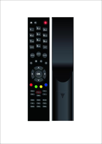 Customized Color IR TV Remote , IR Universal TV Remote Popular Shape