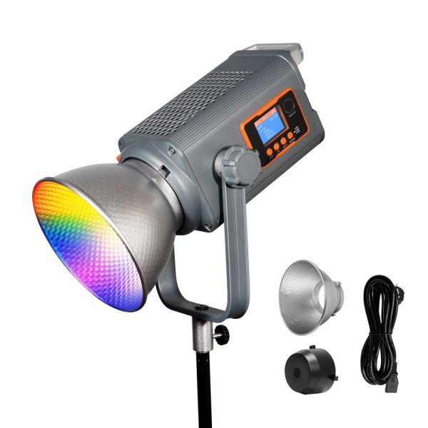 300W RGBW LCD Panel LED Video Light COB LED Full-Color Video Light 300w Rgb Video Light Led Photography Light