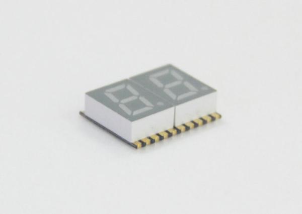 Yellow Green 0.36 inch dual digit 7 Segment LED Displays Peak Emission Wavelength 573nm