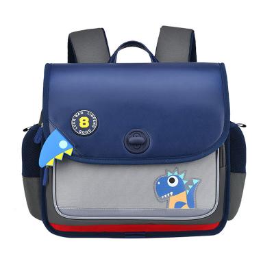 Horizontal Leather School Backpacks Orthopedic Dinosaur Backpack For Toddlers