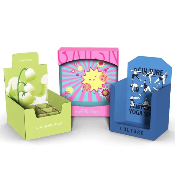 Caixas de exibição pop-up de papel de papelão