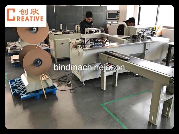 Spooling wire closing machine with hole punching function PBW580 for notebook