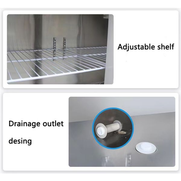 Business Food Glass Door Display Freezer Upright Display Freezer Customized Logo