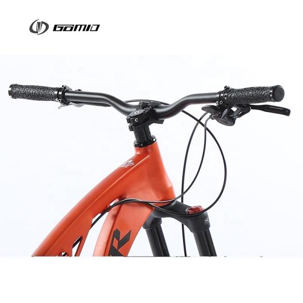 SHIMANO Kit MTB Gear Cycle GOMID Four Link Trail Mountain Bike with Full Suspension and Thru Axle Alloy Frame