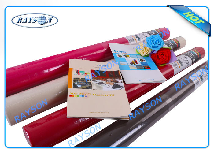 Золотистая печатая скатерть PP Non сплетенная, скатерти ткани Nonwoven Spunbond
