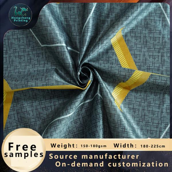 Темный дизайн 70g шотландки нашивки связал ткань тюфяка/искривление полиэстера вяжет ткань