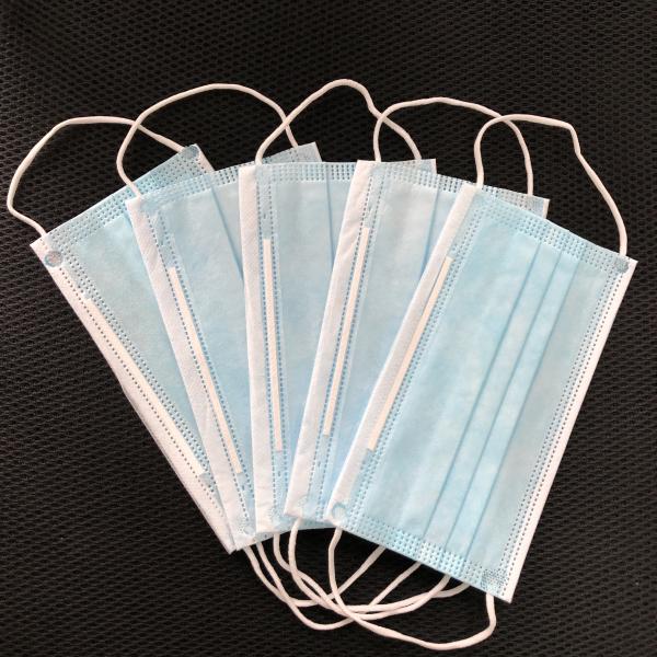 Eco Friendly 3 Ply Disposable Face Mask Non Woven High Breathability