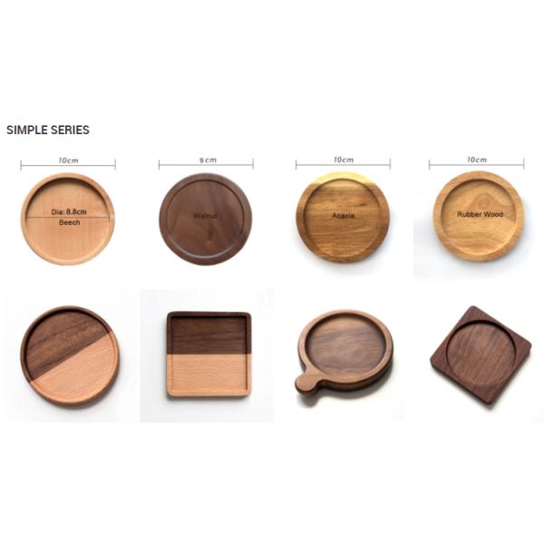 Table Decoration Accessories Must-Have Eco-Friendly Wood Cup Mat Custom Cork Coasters