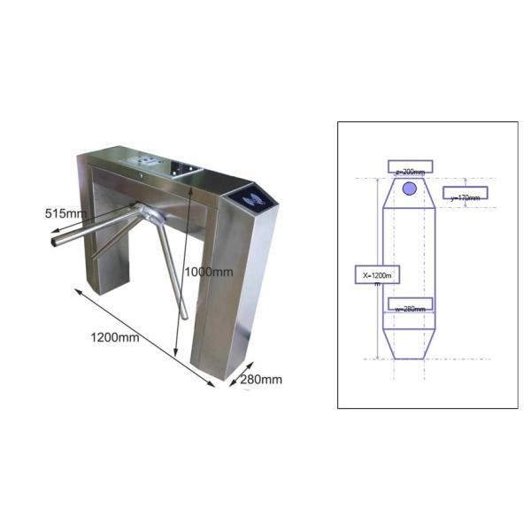 Половинный дисплей тестера LCD направления двойника управления доступом турникета ESD высоты