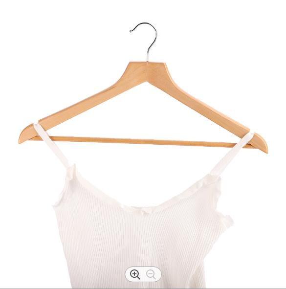 Non Slip Wooden Clothes Hangers 1.2cm Broad Shoulder Coat Hangers