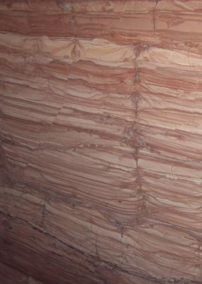 ​Red Wooden Vein Marble Gloss Marble Floor Tiles Flooring Big Slab 2.7g / Cm³ Density