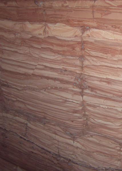 ​Red Wooden Vein Marble Gloss Marble Floor Tiles Flooring Big Slab 2.7g / Cm³ Density