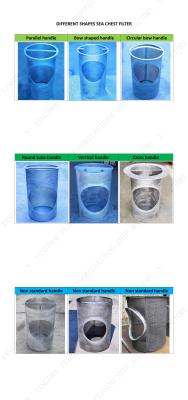 Body Stainless Steel Strainer Sea Chest Mesh Hole Dia 3mm
