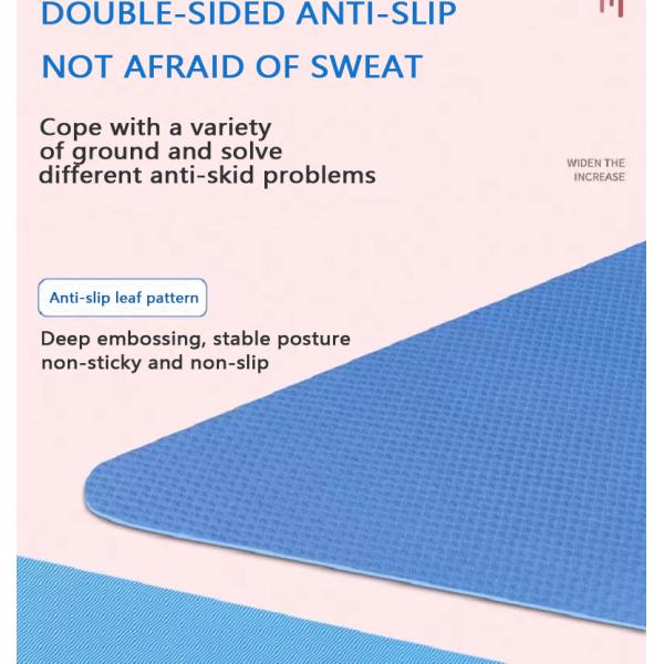Home Non Slip Custom TPE Yoga Mat 6mm Sports Pilates Exercise Yoga Mat