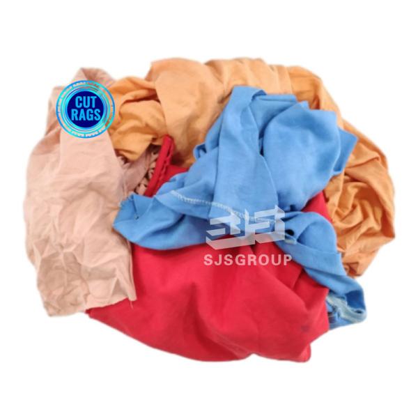 100% Cotton Rags Industrial Cleaning Rags Mixed Fabric Cuttings Wiping Used Rags