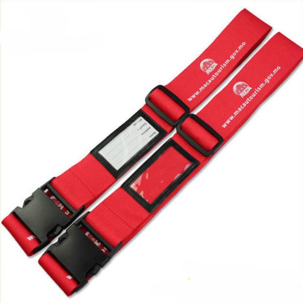 Promotional Luggage Bandage 5*180cm Dacron Logo Customized Lanyard