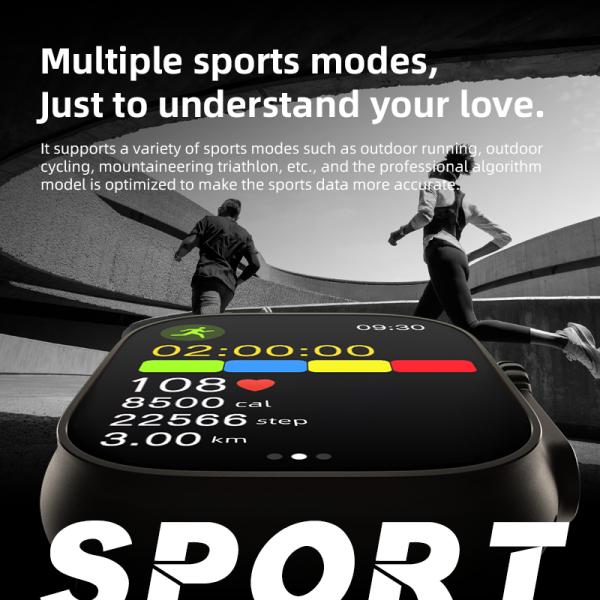 2 In 1 H12 550mA Rechargeable Wireless Ultra Smartwatch WearFit Pro