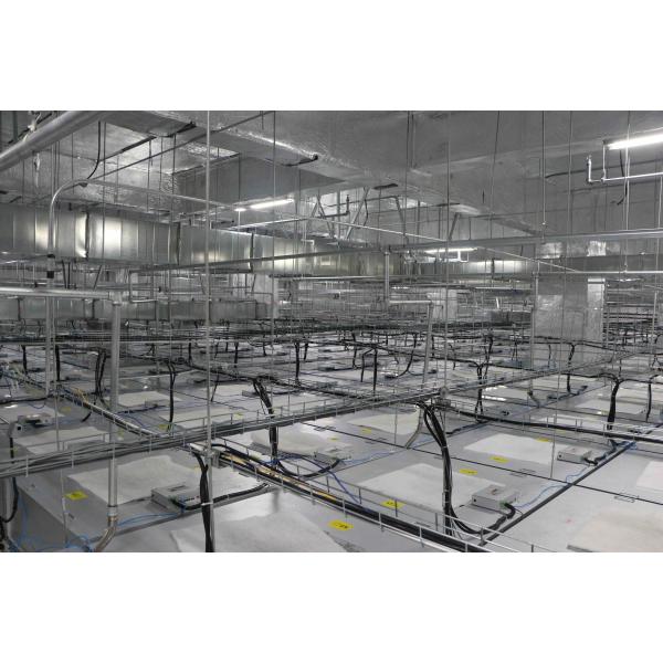 2x4 HEPA Flujo laminar FFU Unidad de filtro de ventilador de aluminio SUS304 Sistema de control de grupo inteligente