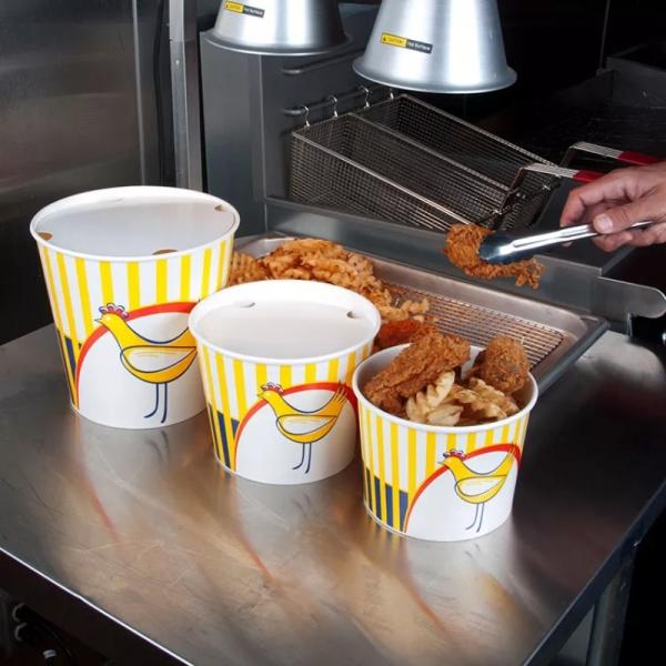 32oz 46oz 48oz Beverage Biodegradable Disposable Tableware Popcorn Fried Chicken Bucket