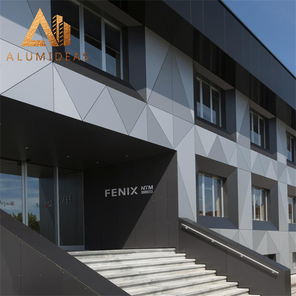 Decorative external aluminium composite panels