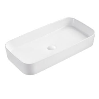 ALLWELL Hot Sale Wash Basins Sink Bathroom Square Shape Ceramic Bathroom Basins Sanitary Ware Sink Basins