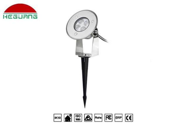 24 impulsos Pin Led Light do jardim do volt, mini exterior impermeável da ampola do garder 3W