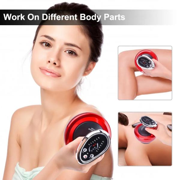 Red Light Therapy ABS Scraping Cupping Massager Electric Vacuum Gua Sha Body Massage Tool