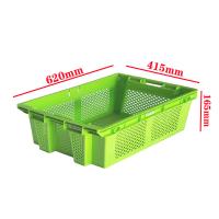 Caisses en plastique pliables pour œufs Expédition Empilage Nichoir Supermarchés agricoles