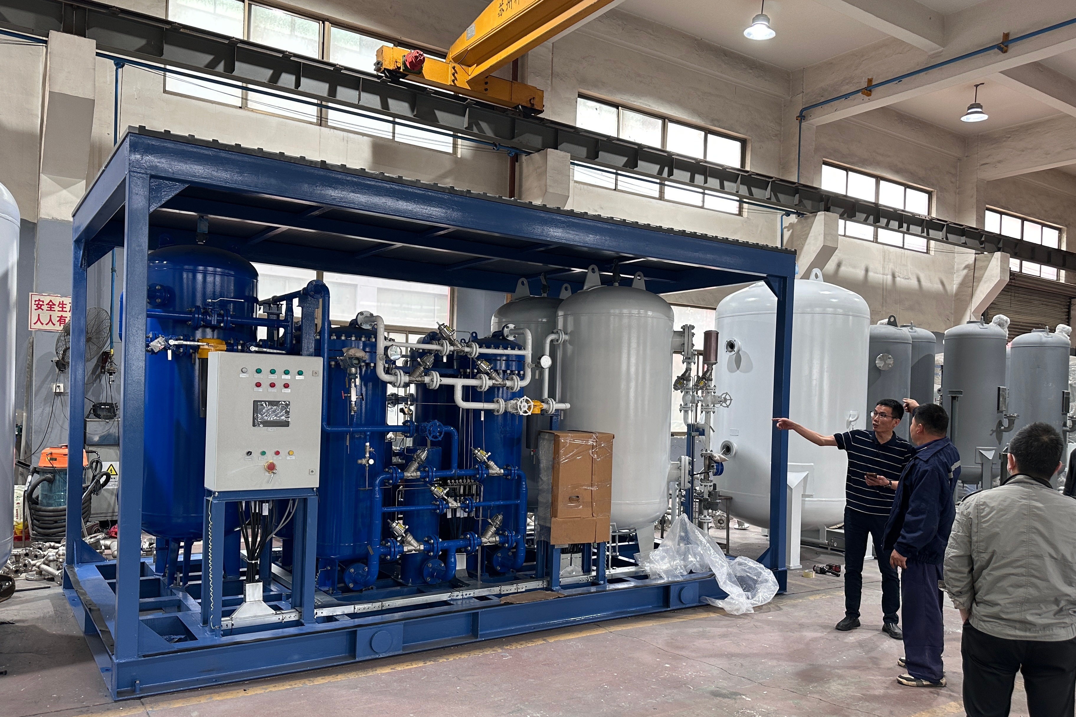 Pipeline Purging PSA Nitrogen Generator Machine with 99.9% Purity and PLC Automatic Control