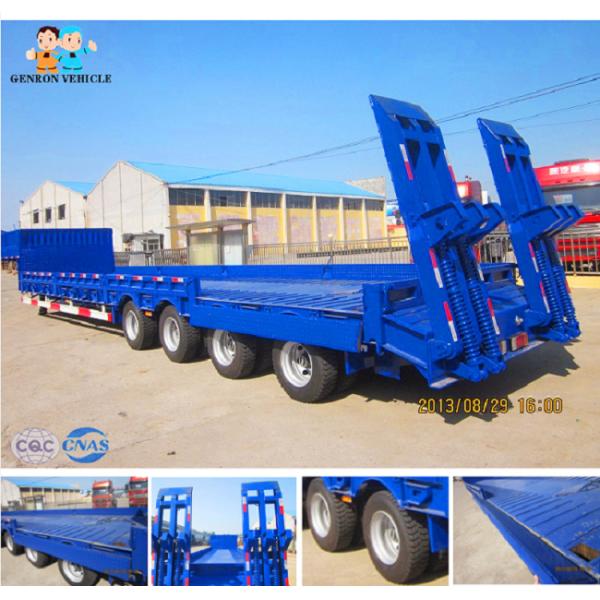 Bulldozer Transport Hydraulic Gooseneck 100T Detach Lowboy Trailer