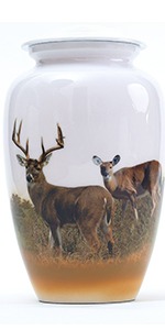 Cherry Wood Grain Finish Cremation Urn | Human Ashes Adult Memorial urn, Burial, Funeral Cremation Urns | 200 Cubic