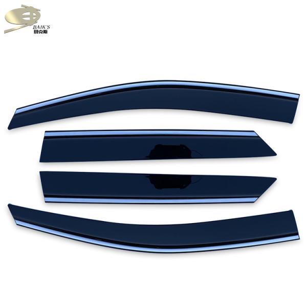 Auto Accessories Rain Deflectors For Car Windows ROHS Certified