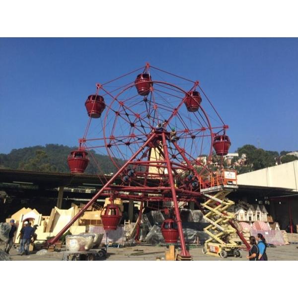 Triple Insurance Ferris Wheel Carnival Ride With FRP And Iron Steel Material