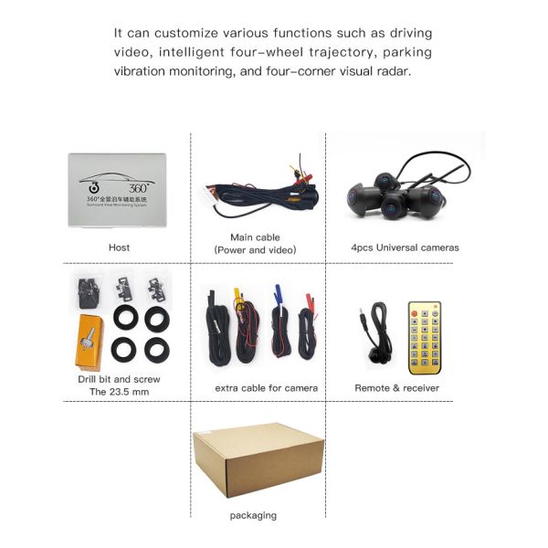 Vehicle 360° Bird View Camera – Full-Spectrum Surround Vision for Parking Safety
