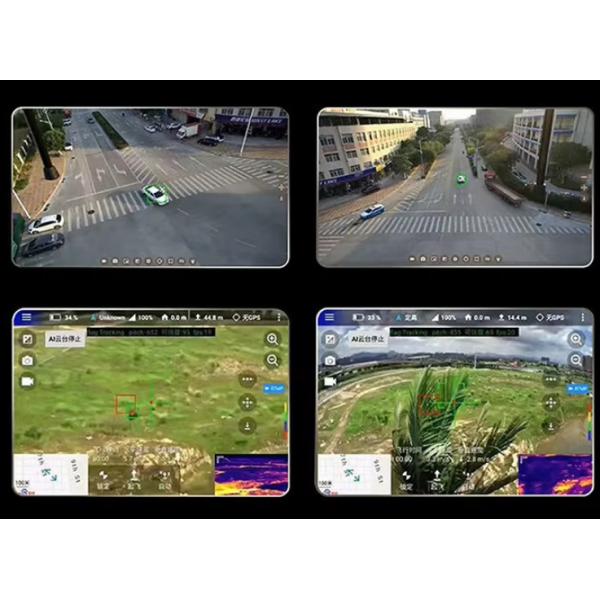 Kit de doble luz 640 Calidad 8MP Visible + 640×512 Medición de temperatura térmica 4K precisa para seguridad / emergencia